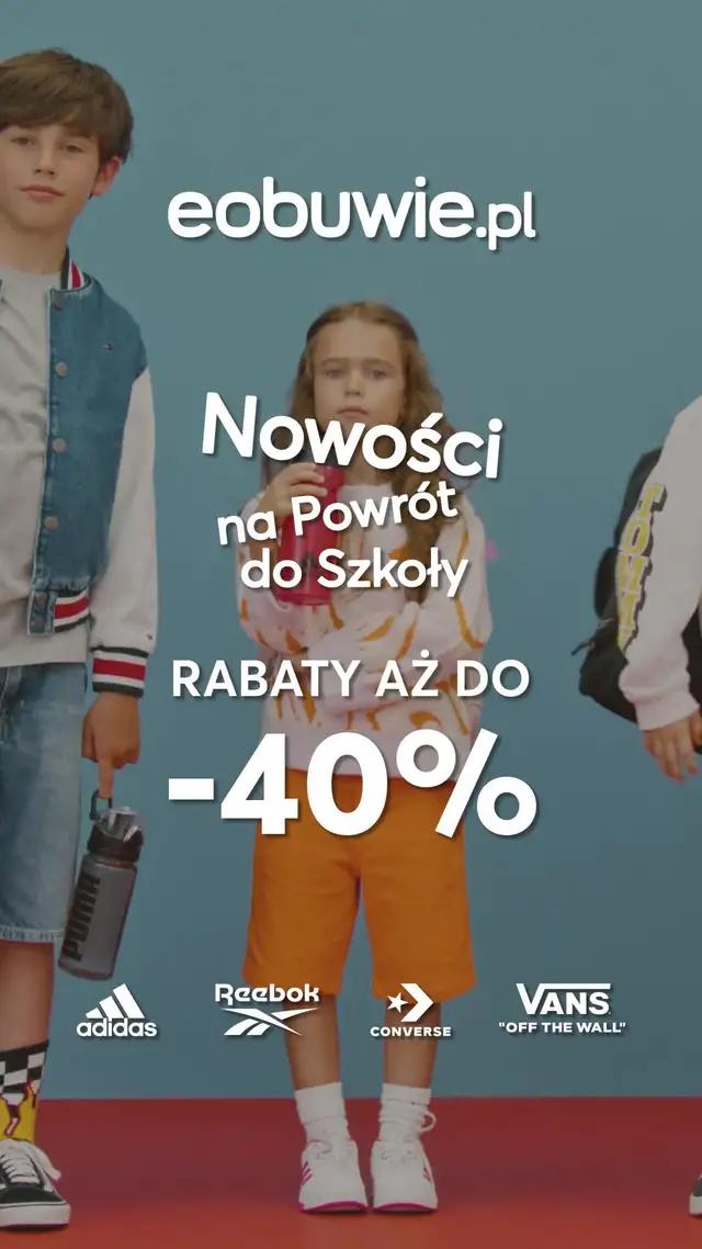 POWRÓT DO SZKOŁY! Znajdź modne buty i plecaki z rabatami aż do -40%