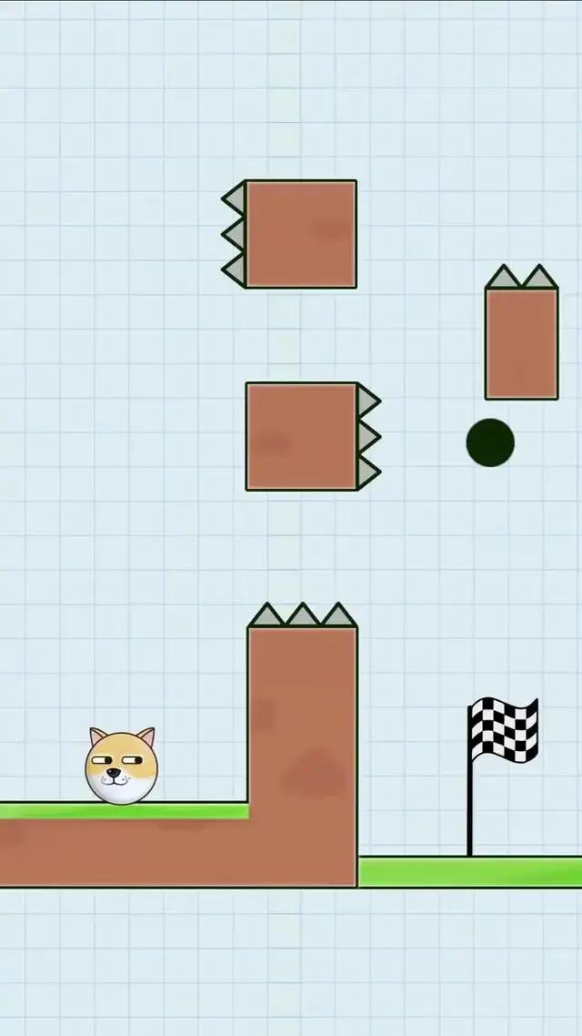 Ziehen Sie die Grenze! Rette den Hund!