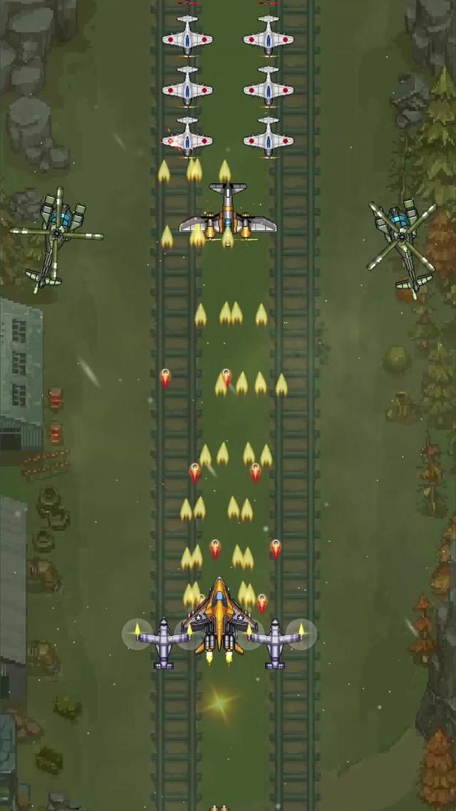 Spielen Sie das beste Ballerspiel mit 1945 Air Force. Sammle, verbessere und kämpfe!