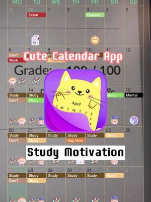 Study Motivation #calendar #planner #planneraddict #plannercommunity #study #studywithme #studymotivation #motivation