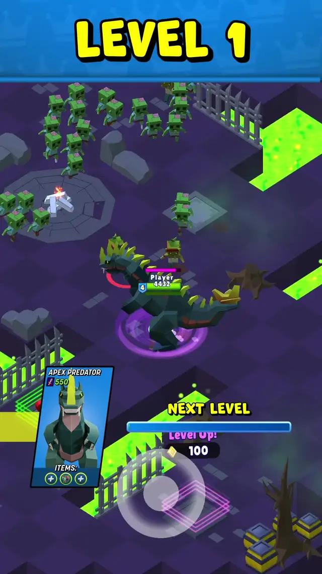 Compete with other players hunting monsters. Will you be the last warrior standing?