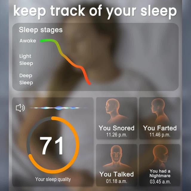 Get a good night‘s sleep and learn your patterns with Sleep Tracker.