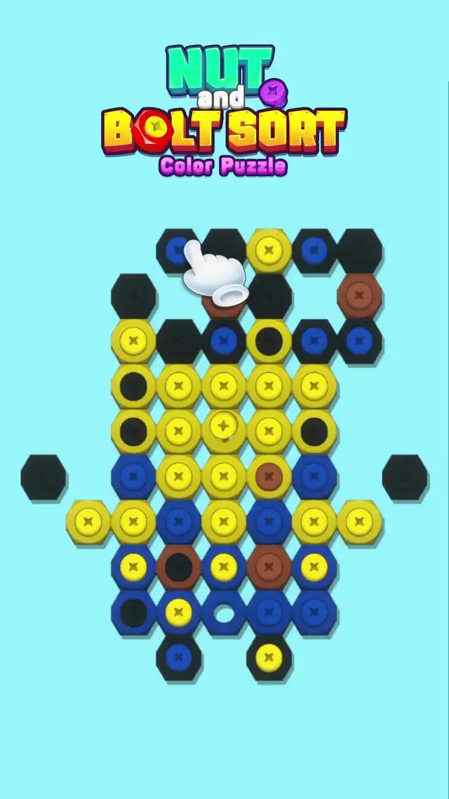 Sort nuts and bolts, swap the right color.