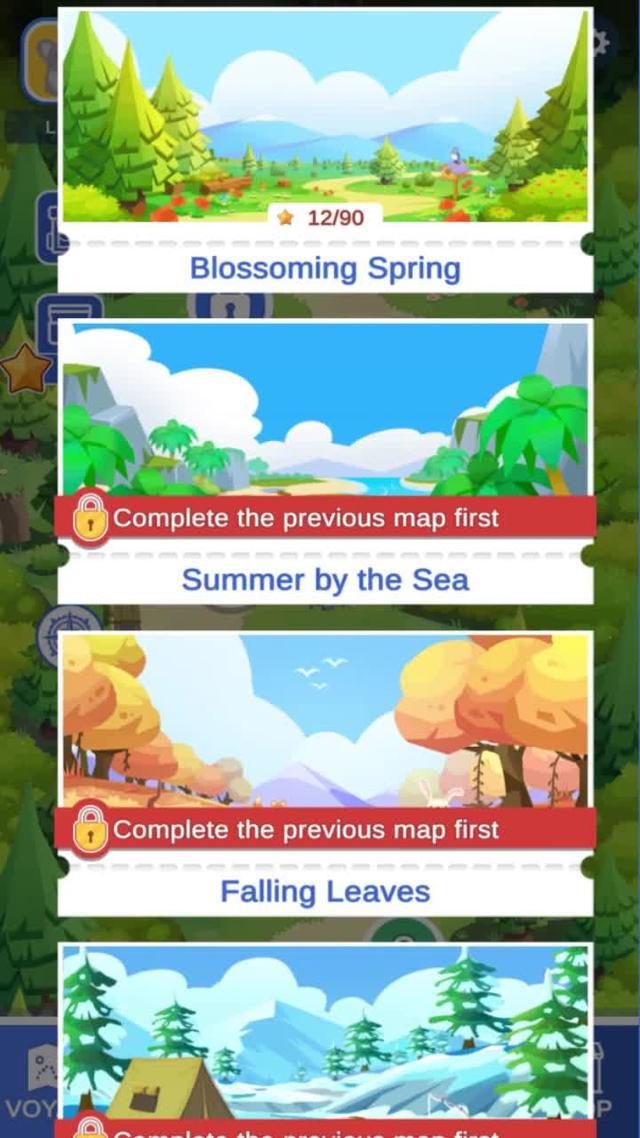 Phase Trivia Voyage starts as an easy trivia quiz game and gets harder as you level up!