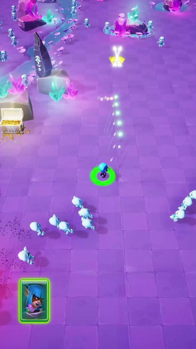 Merge heroes to unlock new abilities & attacks or increase their stats for one-shot kills!