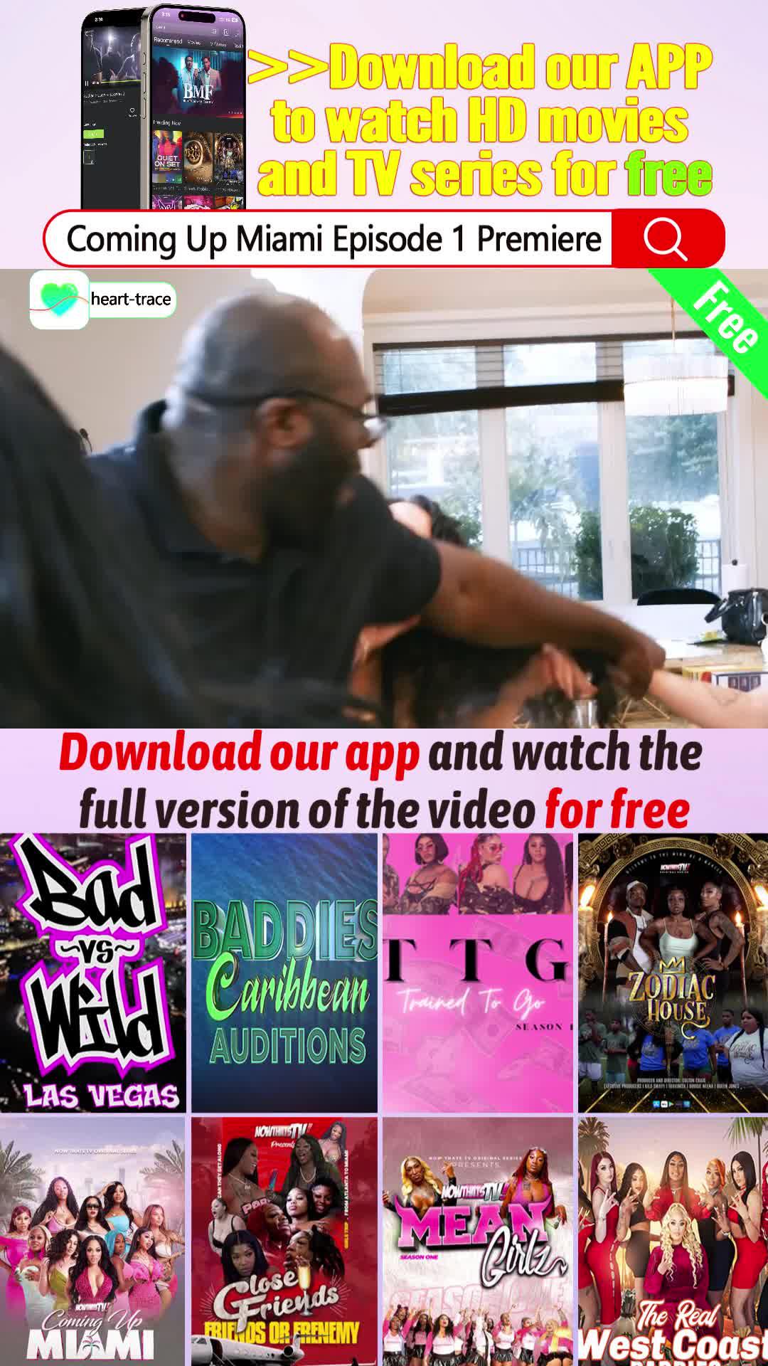 New episodes of Mean Girlz Los Angeles, Trained To Go SZN1, Bad vs Wild-Season 1, BMF, free to watch