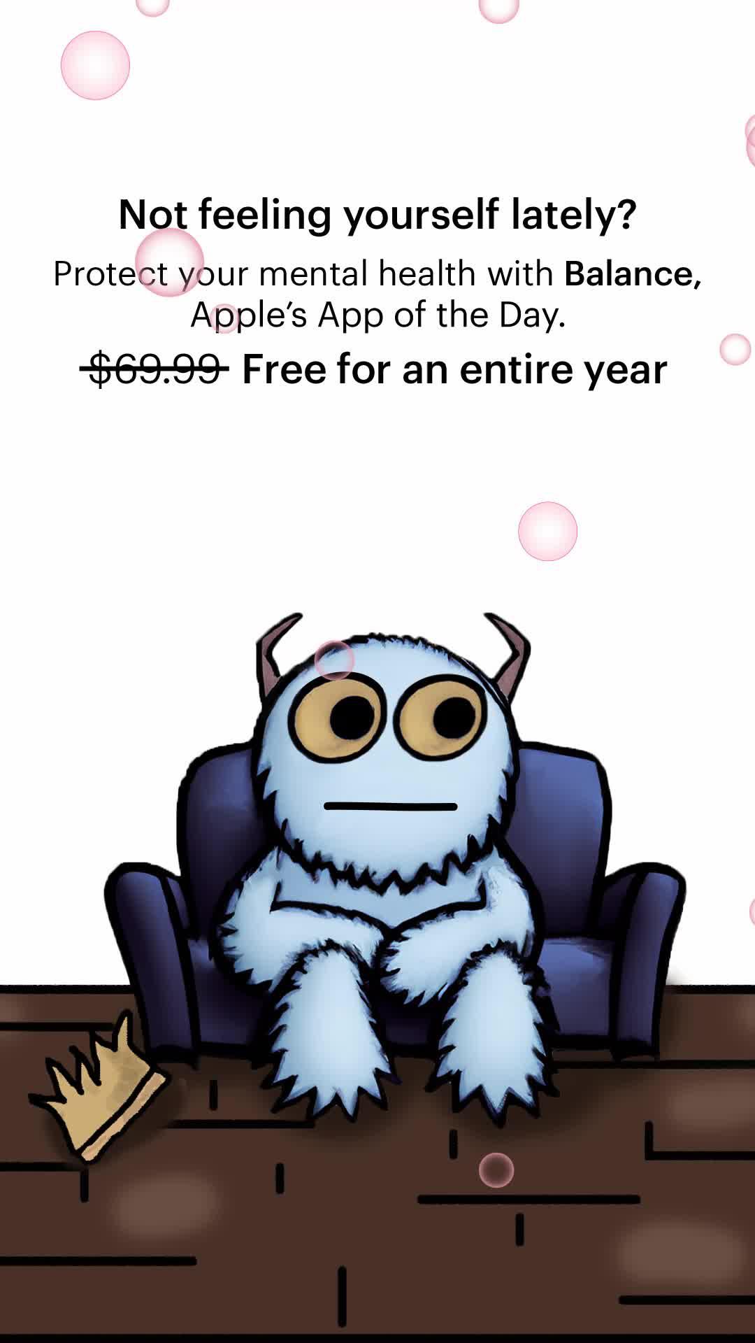 Free one-year subscription for all new members. Improve your sleep, anxiety, and mental health.