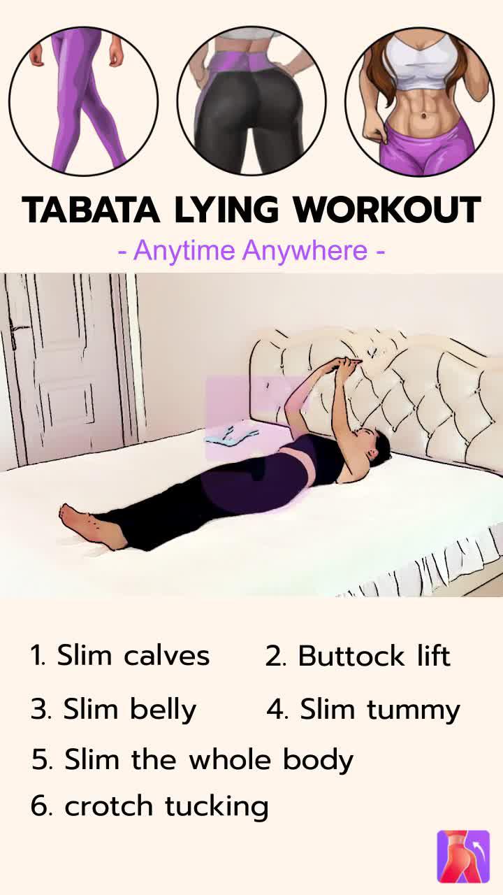 Lazy girl workout! Workout at home at any time, without equipment.