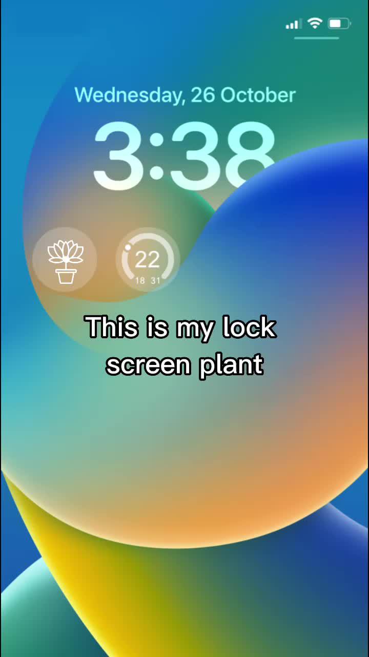 Raise a plant on lock screen and decorate your garden