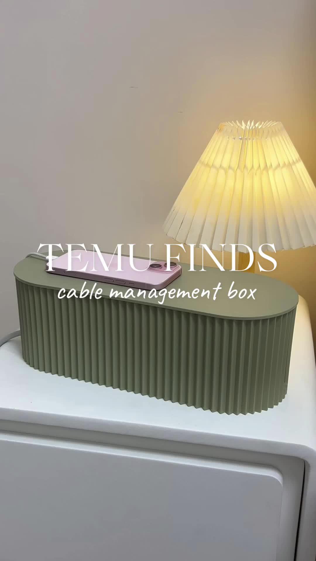 🌟 Organize and hide wires with our Cable Management Box! 🏡✨🔍 Shop now with code dpt3825. #Temu #TemuFinds
