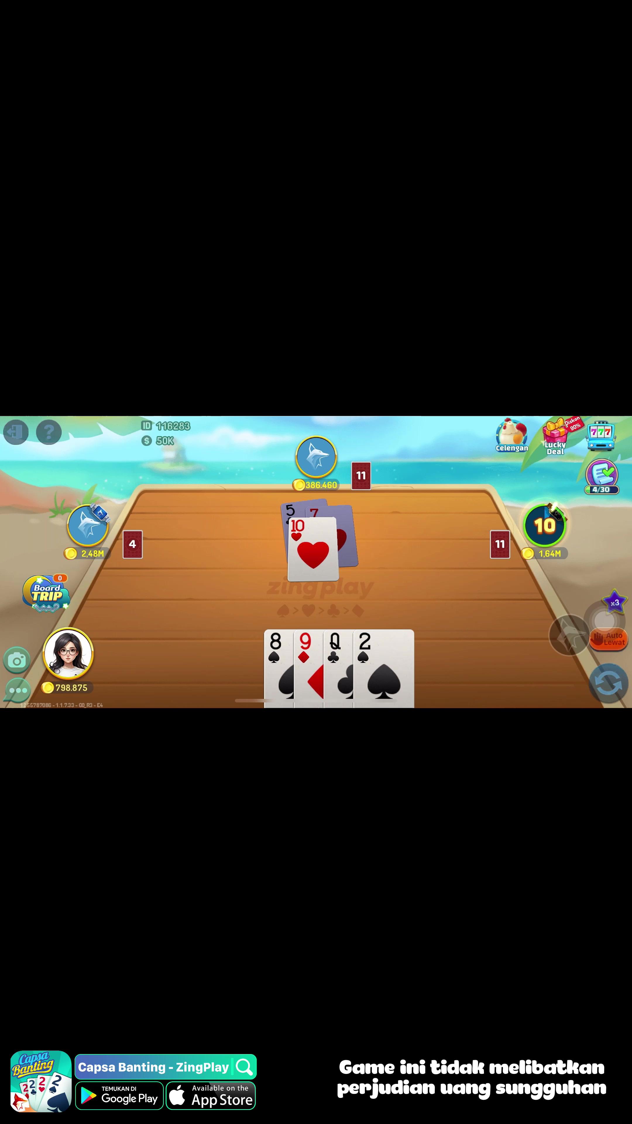 Big 2 Capsa Banting no.1 di Game Mobile