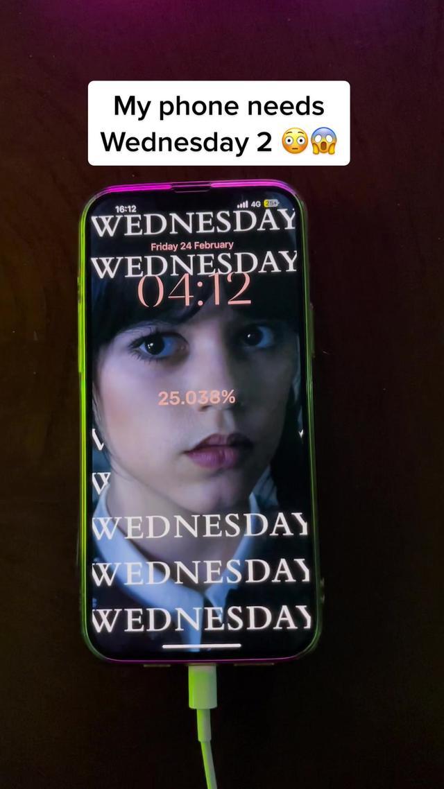 Say it with me: WE WANT WEDNESDAY 2 NOW ❤️ #chargingup #app #wednesday #wednesdayaddams #wednesdaynetflix #jennaortega #wednesdayedit 