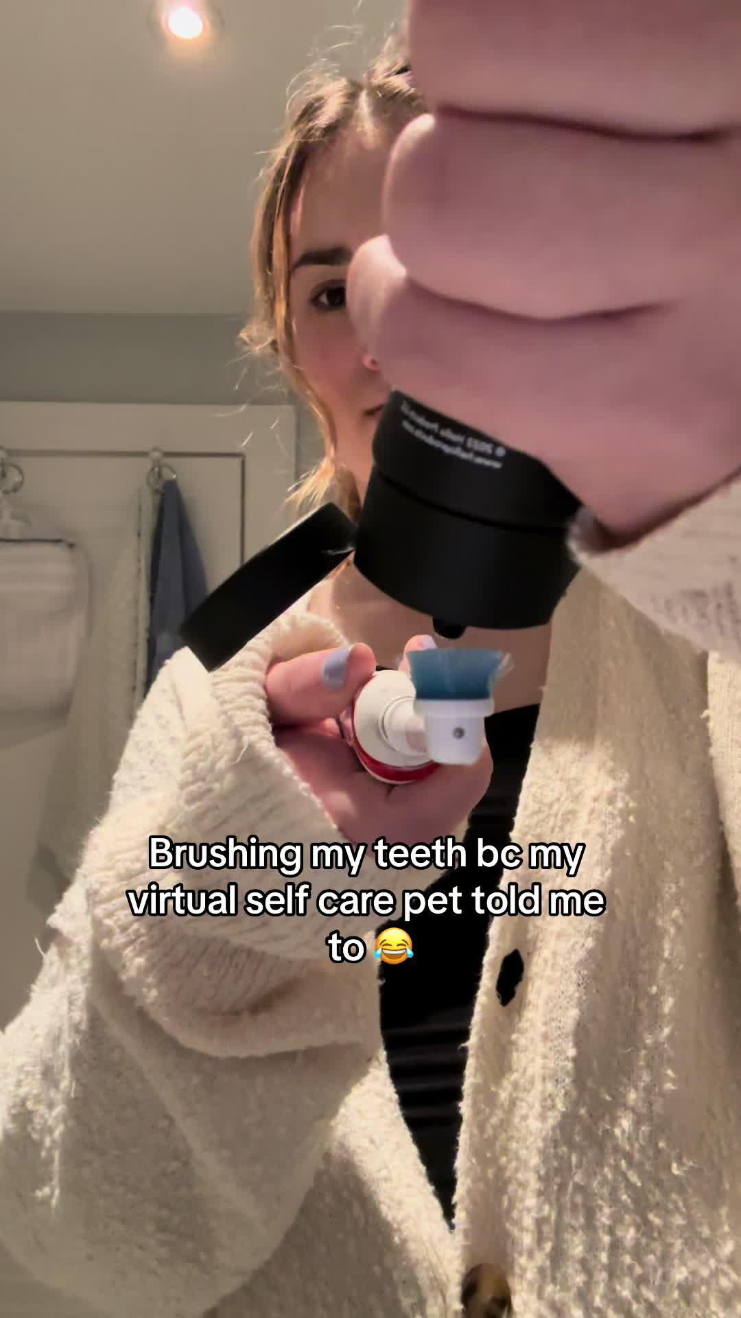 At least i have clean teeth now!! #finchapp #mentalhealth #selfcare #mentalhealthawareness #finch #finchfamily