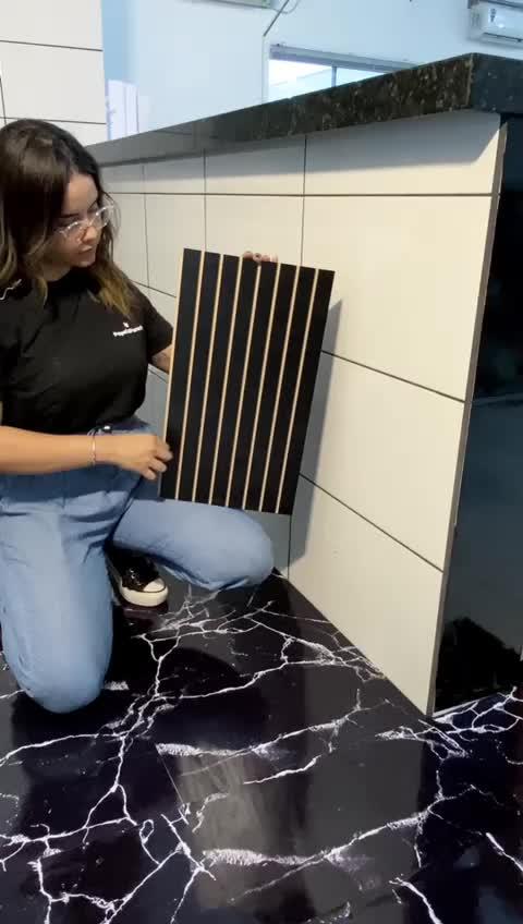 10 Placas Madeira Ripada Painel Mdf