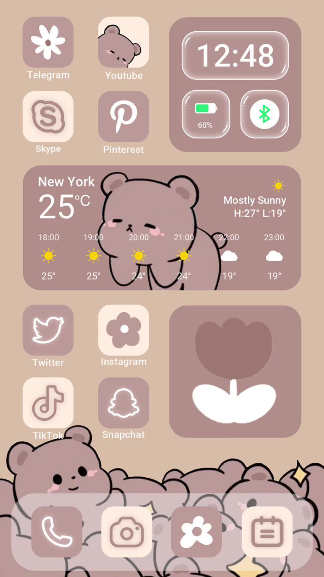 Set exclusive widgets & themes for your Phone