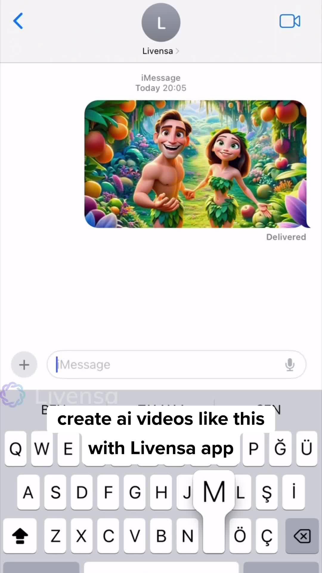 Create Al videos with your own words on mobile