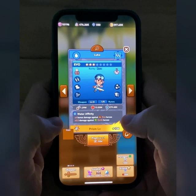 Niveau vers le haut pendant AFK