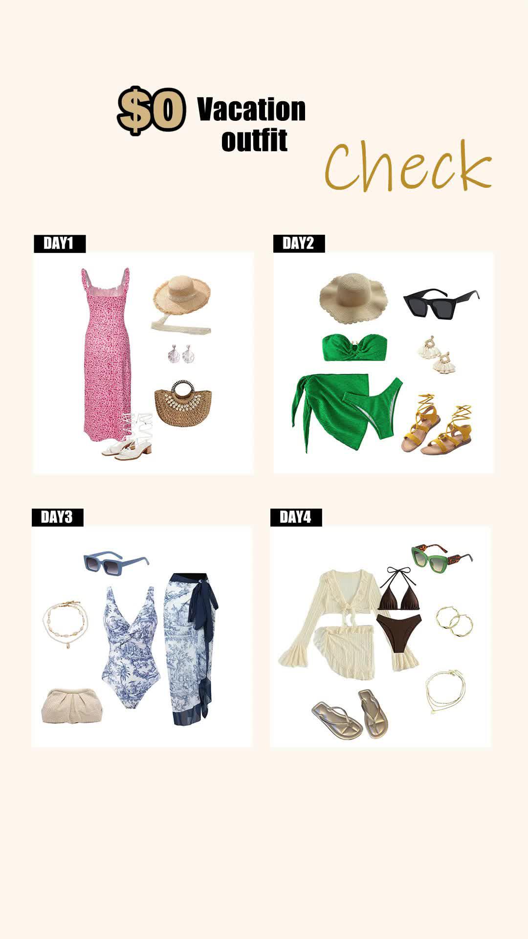 Check your vacation outfit!👒>>🔍C0de【dpm2769】for Free Vacation Outfit on #Temu & 🔗 in bi0 (App new users only with qualifying orders) Free shipping on items shipped from Temu, and Free Returns for up to 90 days  #summeroutfitinspo #vacationoutfits #summer #ootw #ootd #viral #fashion #FashionTiktok #OutfitInspo #summervibes #fyp