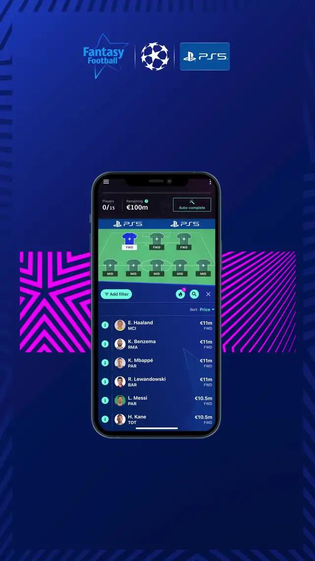 Fantasy is back! How will you spend your €100M?  UCLfantasy @playstation