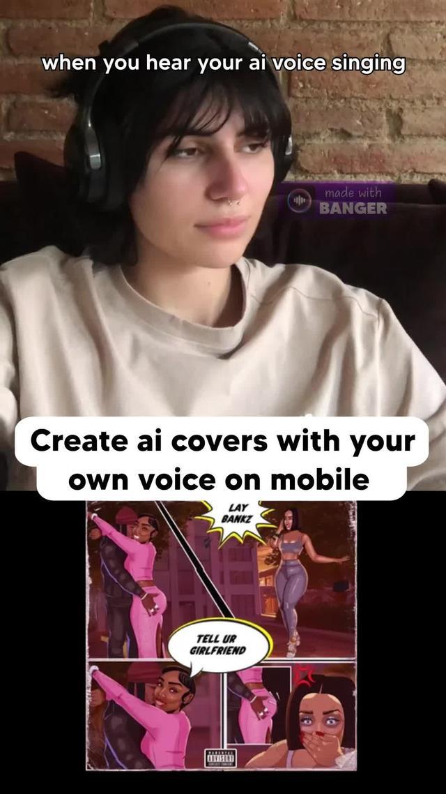 Create AI Cover Song with your own voice try now!