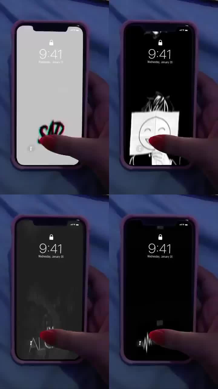 Beautiful charging lock screen wallpaper, really interesting