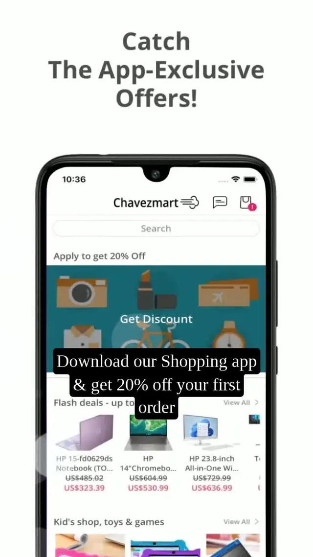 Up to 65% off, download our mobile app today.