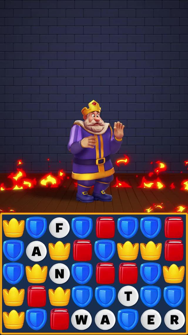 Match the items and save the king!