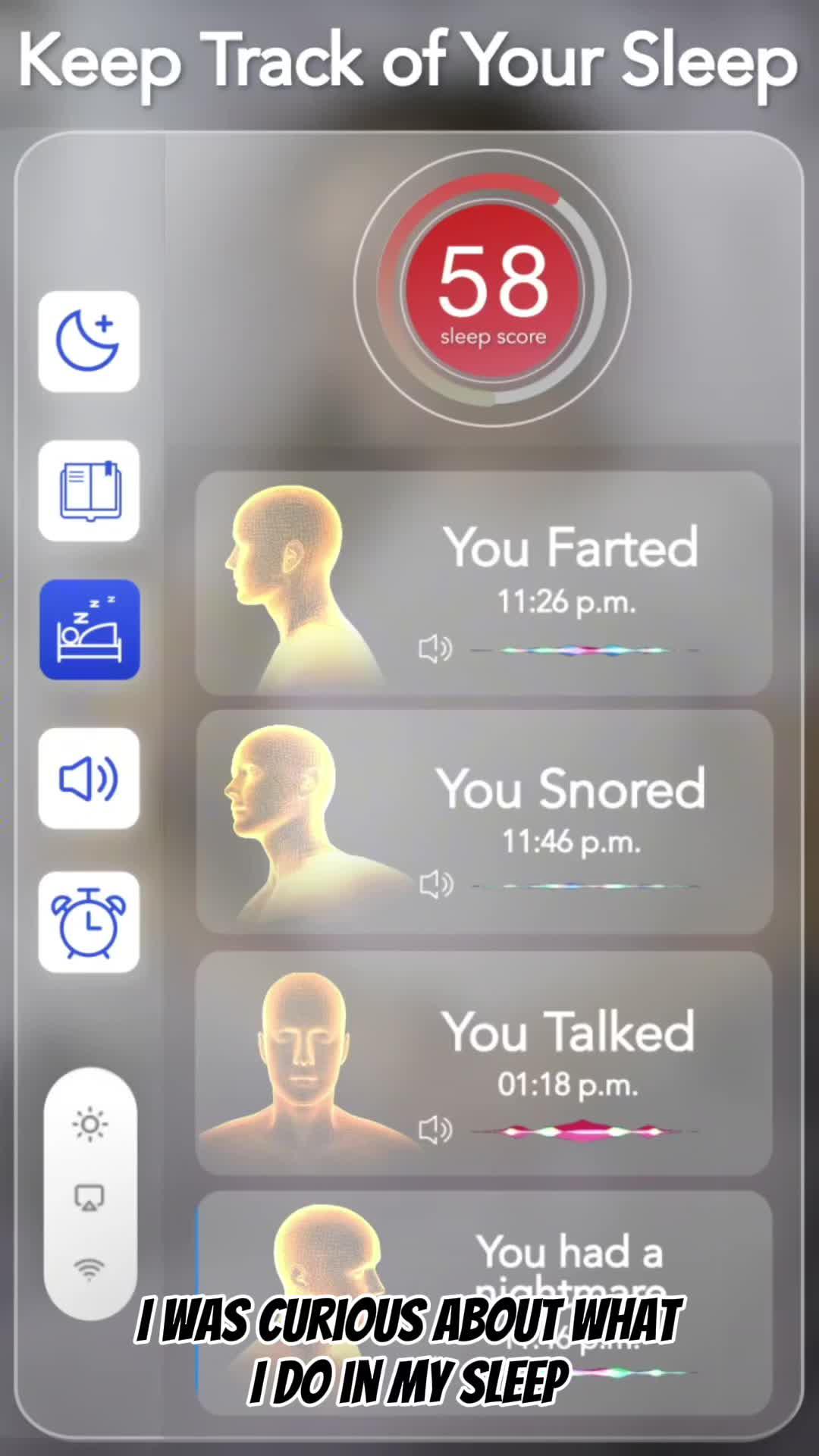 Get a good night’s sleep and learn your patterns with Sleep Tracker.