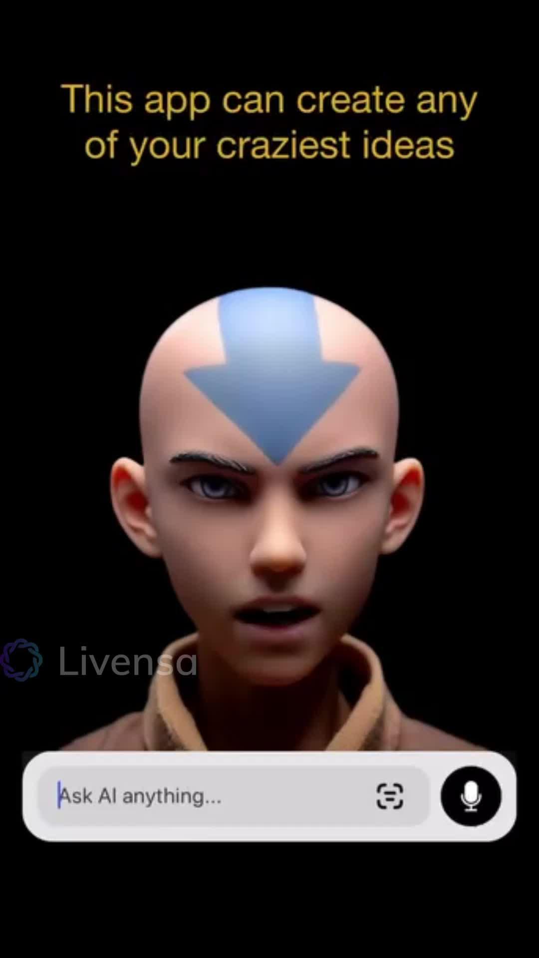 Create Al videos with your own words on mobile