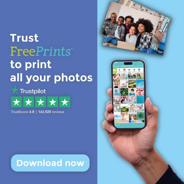 Trust FreePrints to print your photos and get them delivered home. Just Pay for Delivery. 