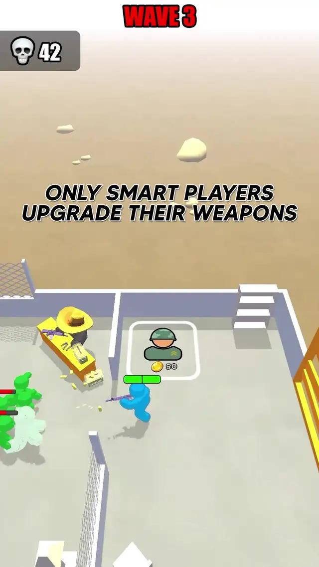 Save yourself against giant waves of zombies!