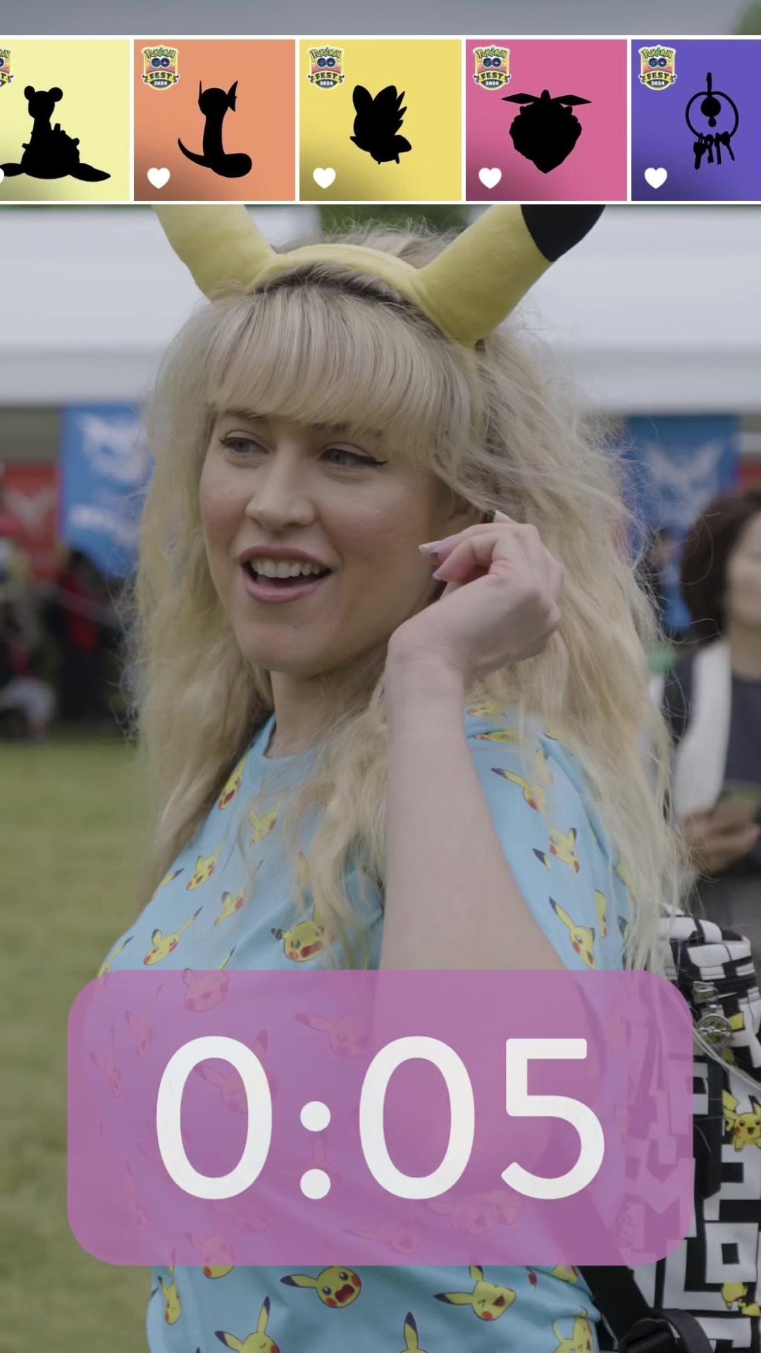 Can #PokemonGOFest2024 attendees guess a Pokémon just by seeing its silhouette? We quizzed some Trainers to find out!  #PokemonGO 