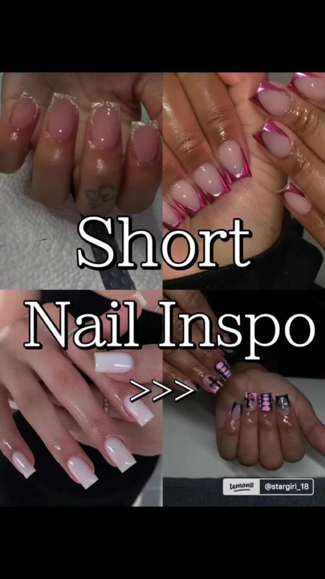 Short Nail Inspo ♡♡ Comment which is your favorite! Share your nails and get connected with your community! Follow stargirl_18 on Lemon8 for more! #lemon8 #lemon8us #nailideas #shortnails #nails #nailinspo #shortnailinspo