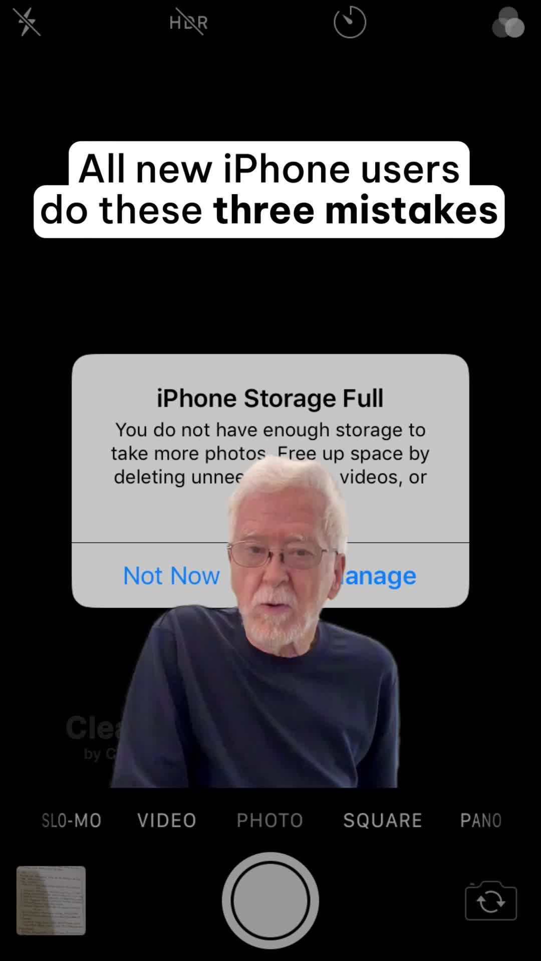 Free up iPhone stoage with Cleanup app just in seconds.