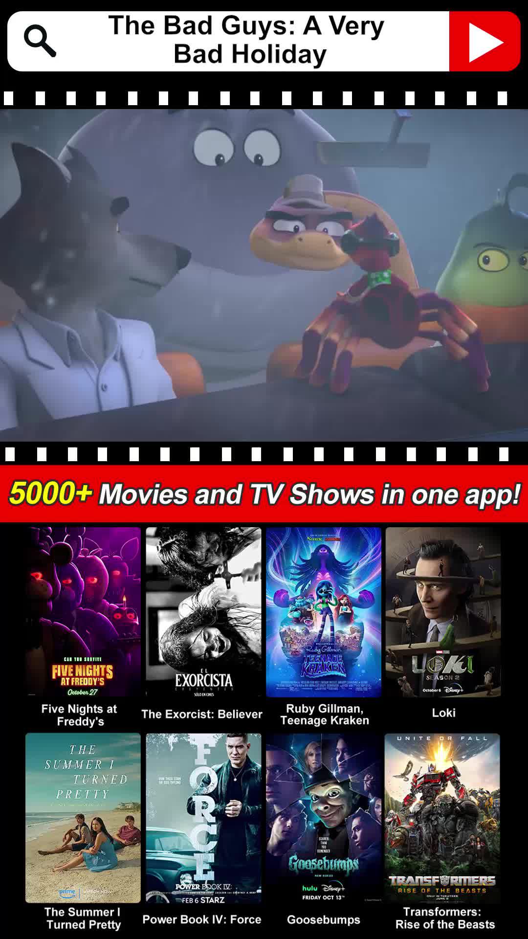 Download to watch the hottest movies and series for free