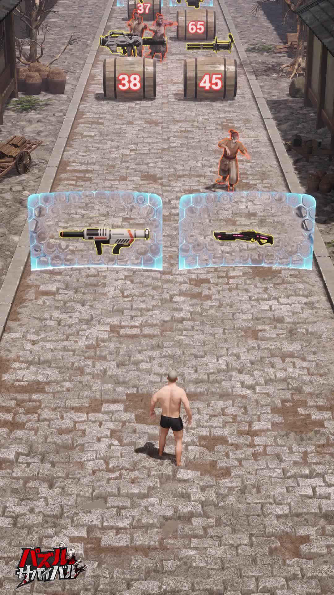 ゾンビ接近中！パズルを解いてやっつけろ！