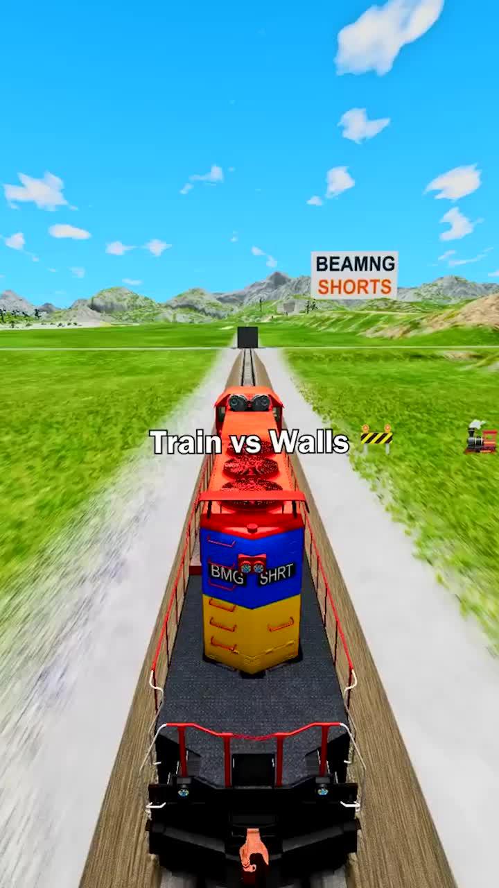 Train vs cars beamng