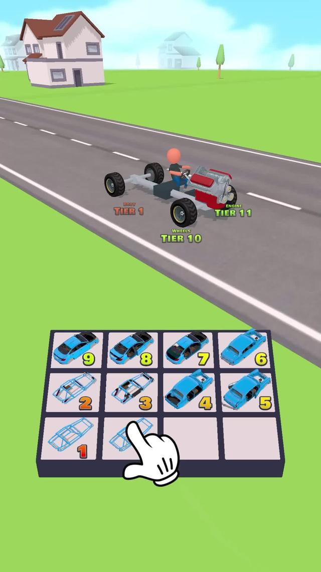 Merge your car and win the race!