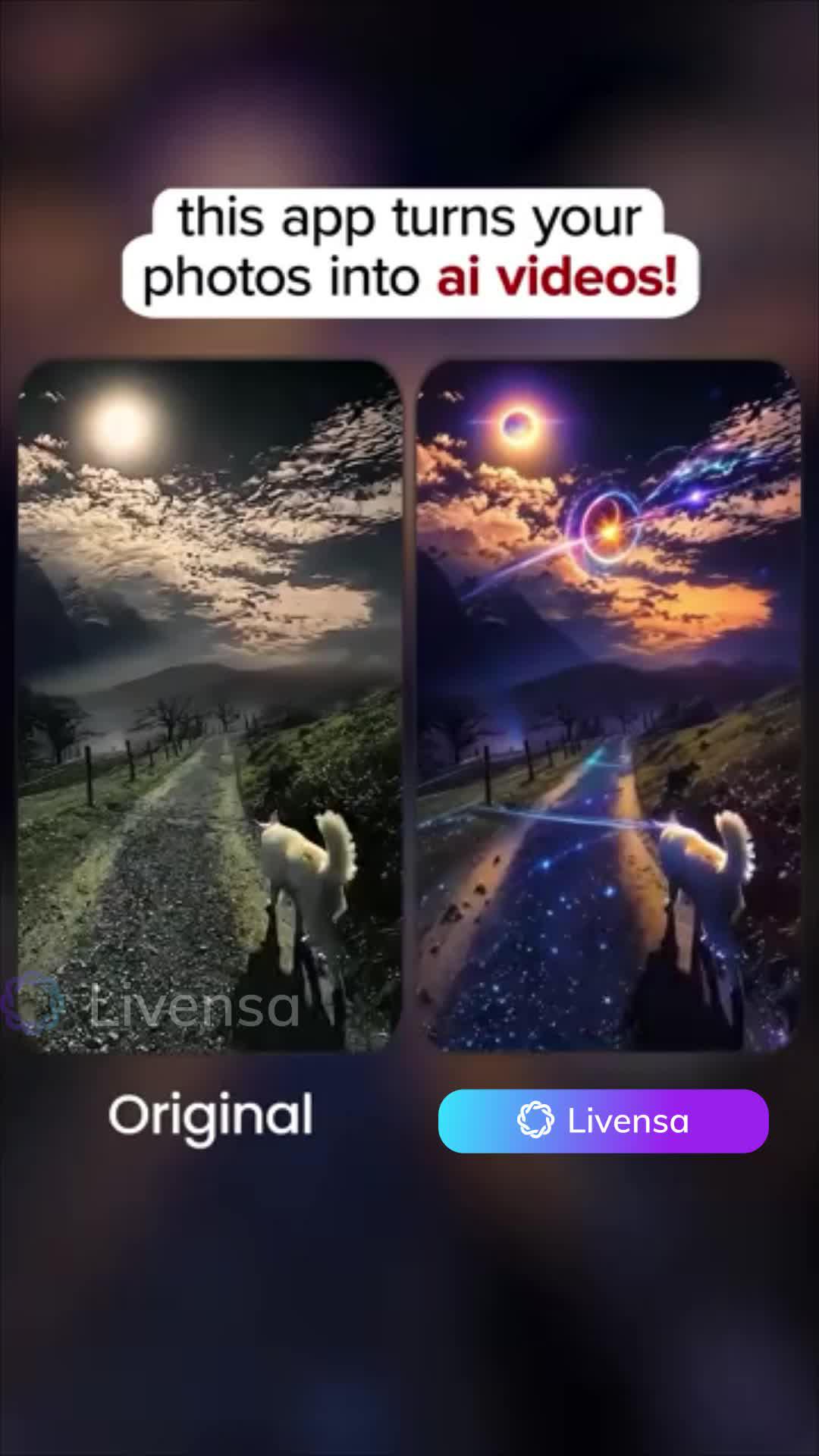 Create Al videos with your own words on mobile