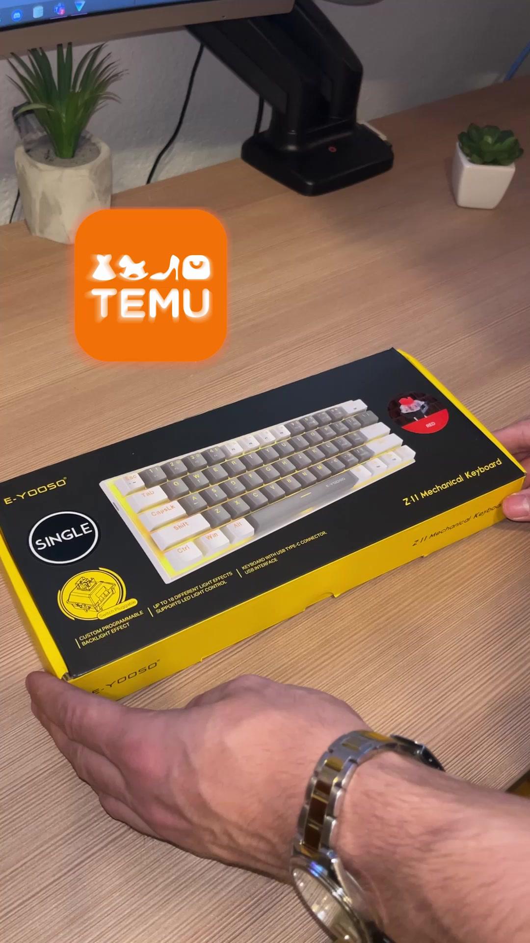 📦US Warehouse Delivrry🚚🔍code: 【dks4926】 in temu search bar for free gift and 🔗 in bi0，you can also enjoy Free shipping on items shipped from Temu, and Free Returns for up to 90 days #temufinds #MechanicalKeyboard #GamingSetup #KeyboardEnthusiast #TypingExperience #CustomKeyboards #KeyboardArt #TechGadgets #GamerLife #KeyboardMechanics #MechKeys #ClickyKeyboard
