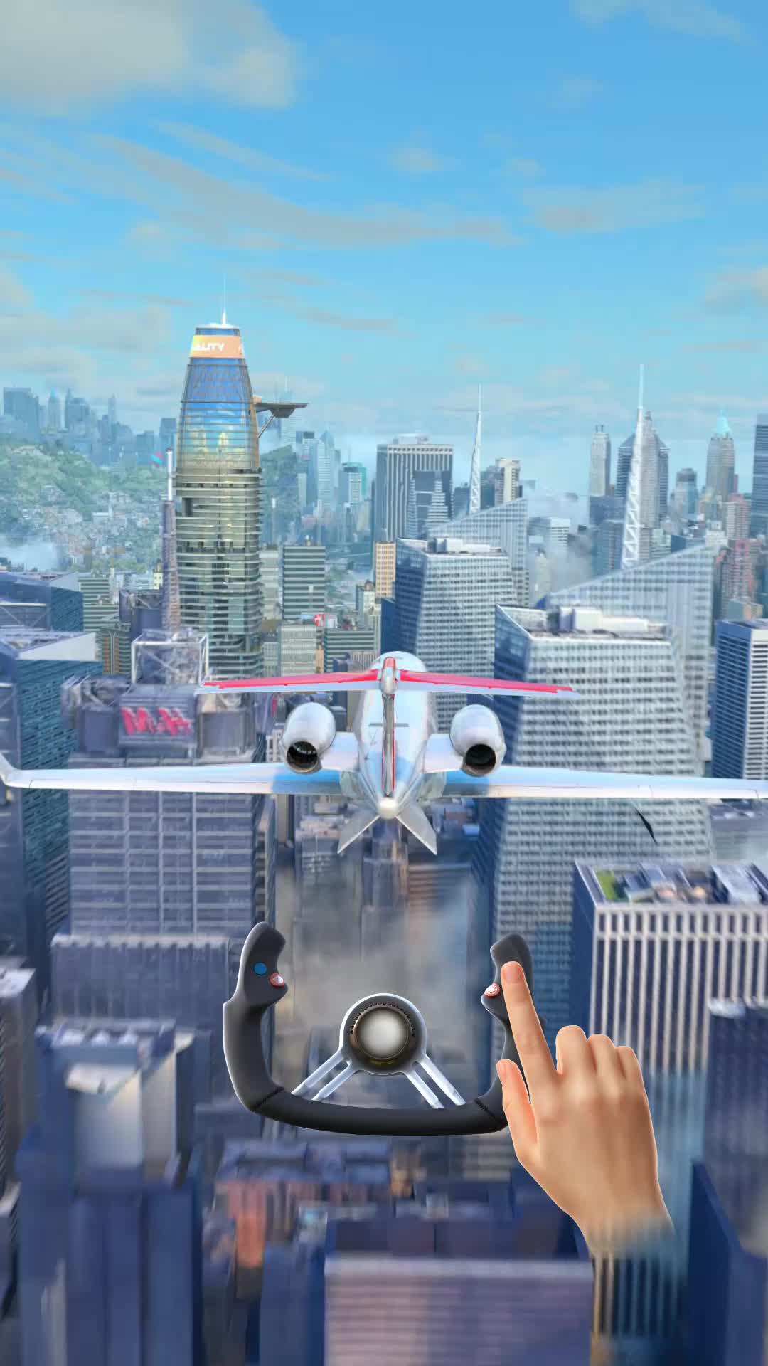 Try yourself as pilot od this crazy airplane