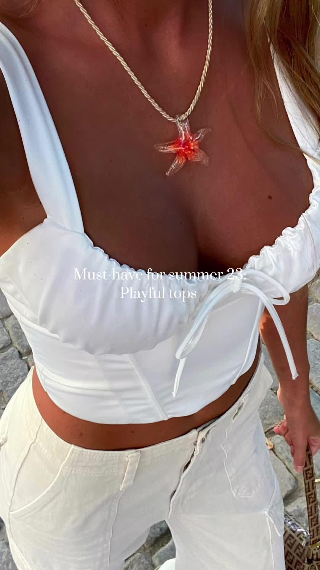 Shop our favorite summer tops through link in bio!🤍☁️🫶🏼 #gowish #gowishapp #wishlist #summertops #summermusthaves #summeroutfitinspo 