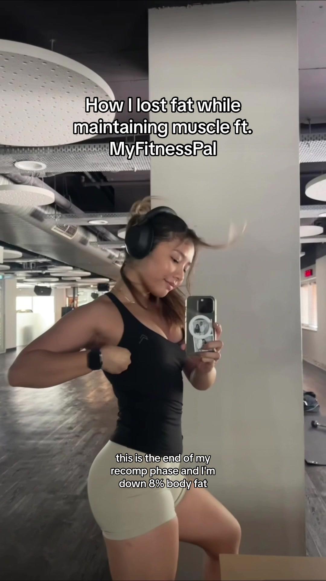 Sharing my top 3 tips to lose body fat & gain muscle at the same time as I’m wrapping up my recomp phase 🤍 @MyFitnessPal has been such an awesome tool to me and if you want to try for free today, head to the link in my bio 💌  #myfitnesspal #myfitnesspalpartner #bodyrecomp #recomptips #bodyrecomposition