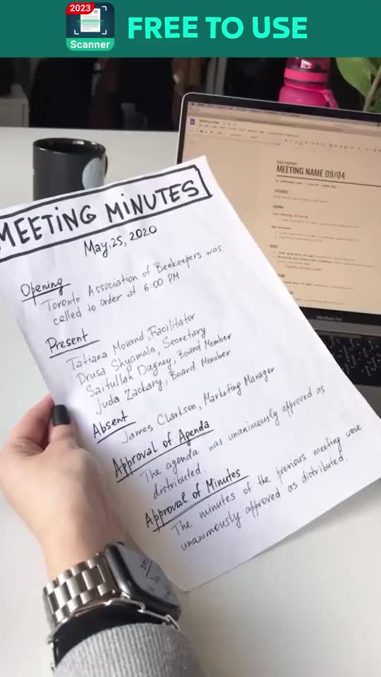 Scan document in minutes