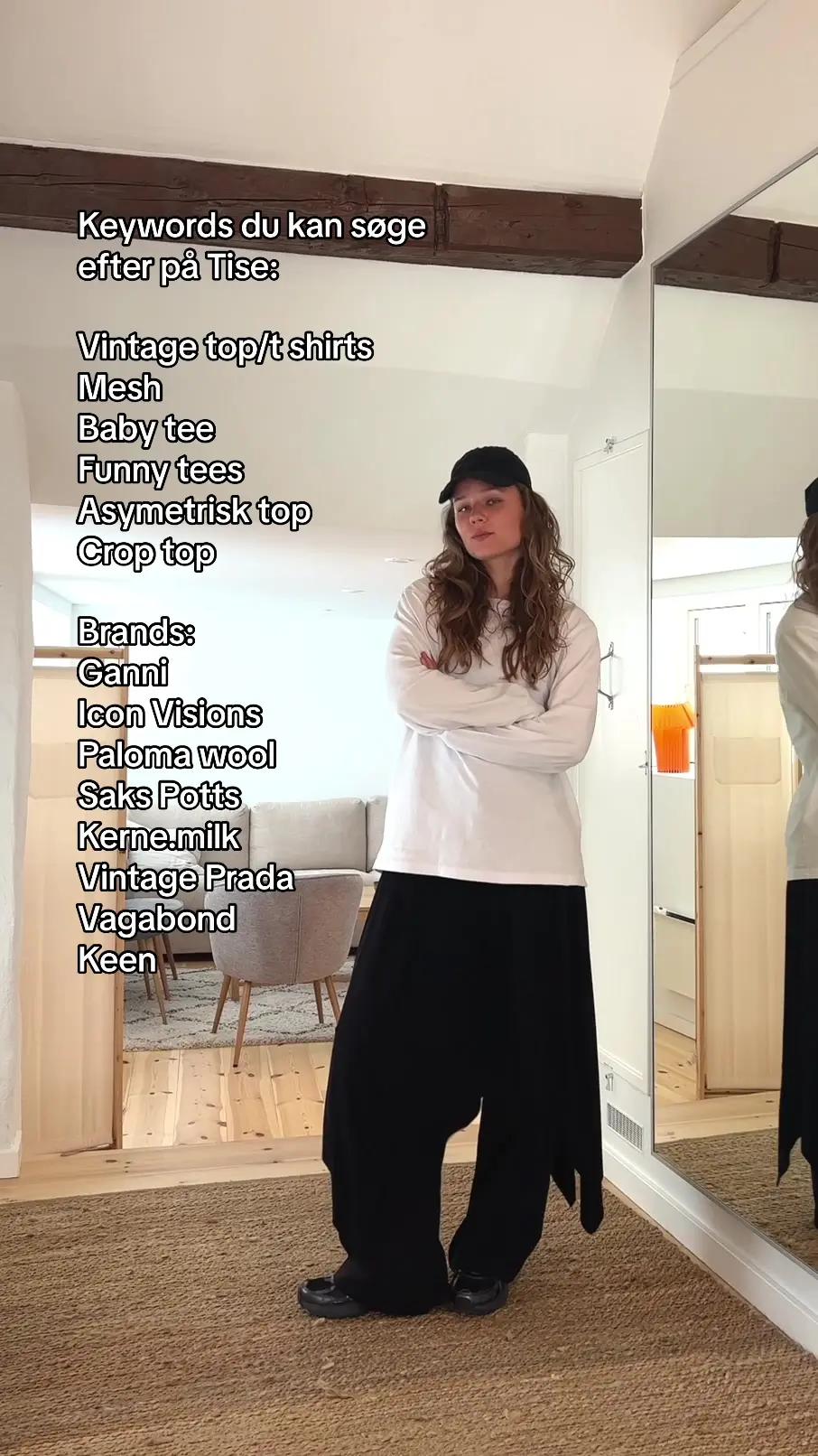 Keywords du kan søge efter, når du genbrugsshopper i Tise appen 💚 #secondhand #secondhandfashion #cph #copenhagenstyle 