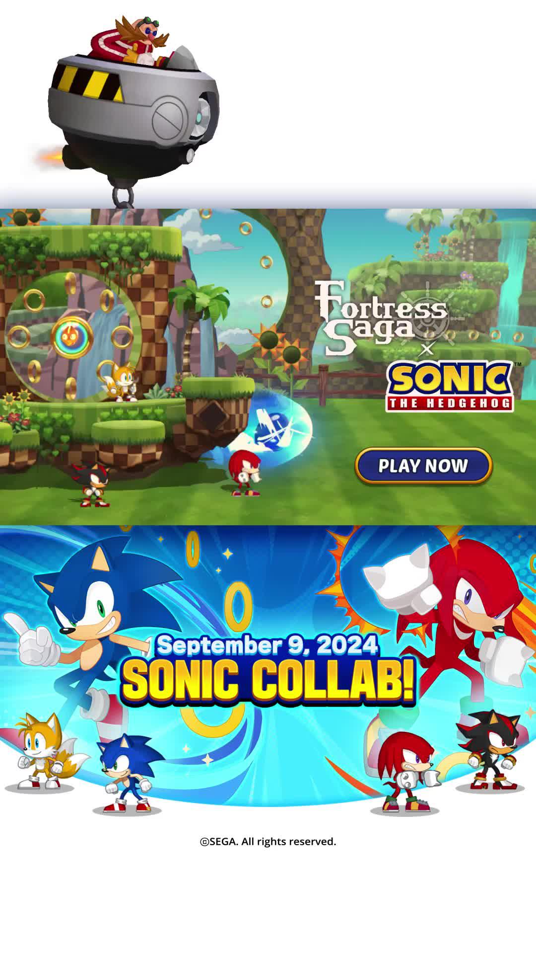 Get "Tales" free! Speed into Action with Sonic! Fortress Saga X SONIC Ultimate Collaboration!