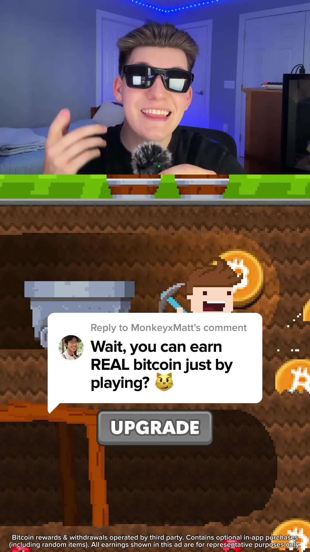 Play and Earn Bitcoin! Enjoy the rewards!