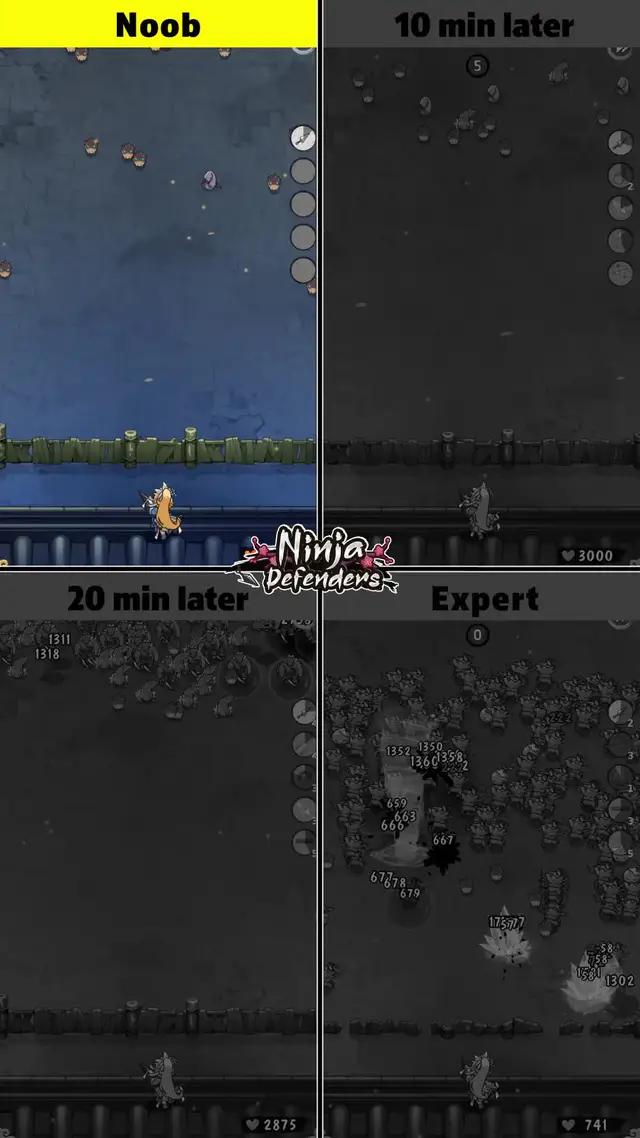 Protect the ninja village from the hoards of demons