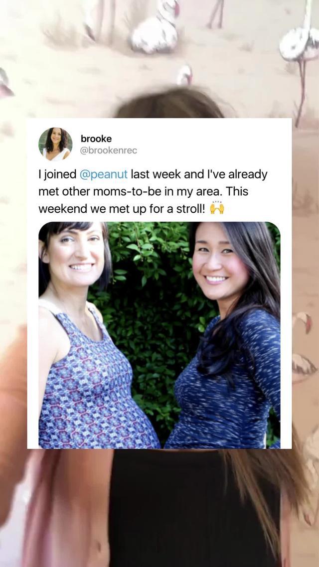 The app where pregnant women meet. Join Peanut.