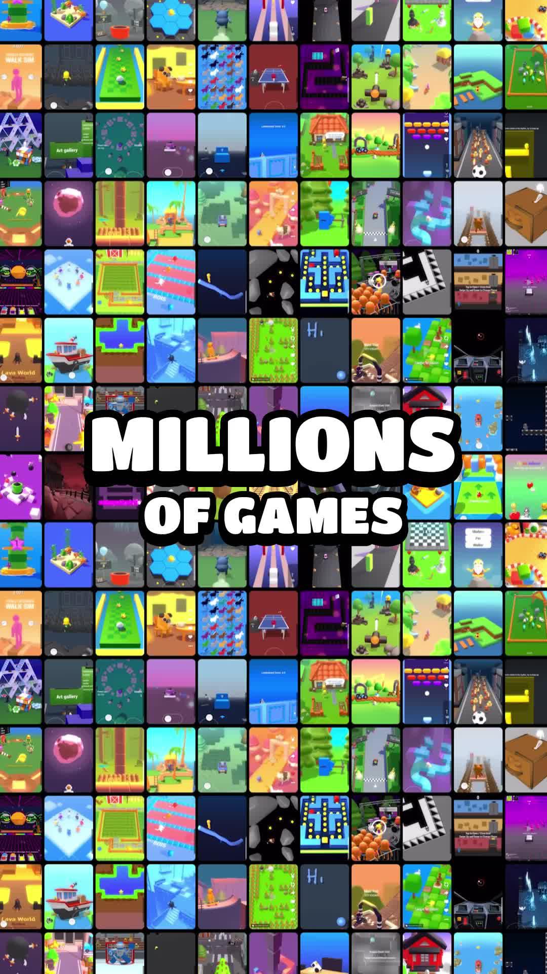 Play most hyped games with your friends, for free! Create own games on your phone, without coding!